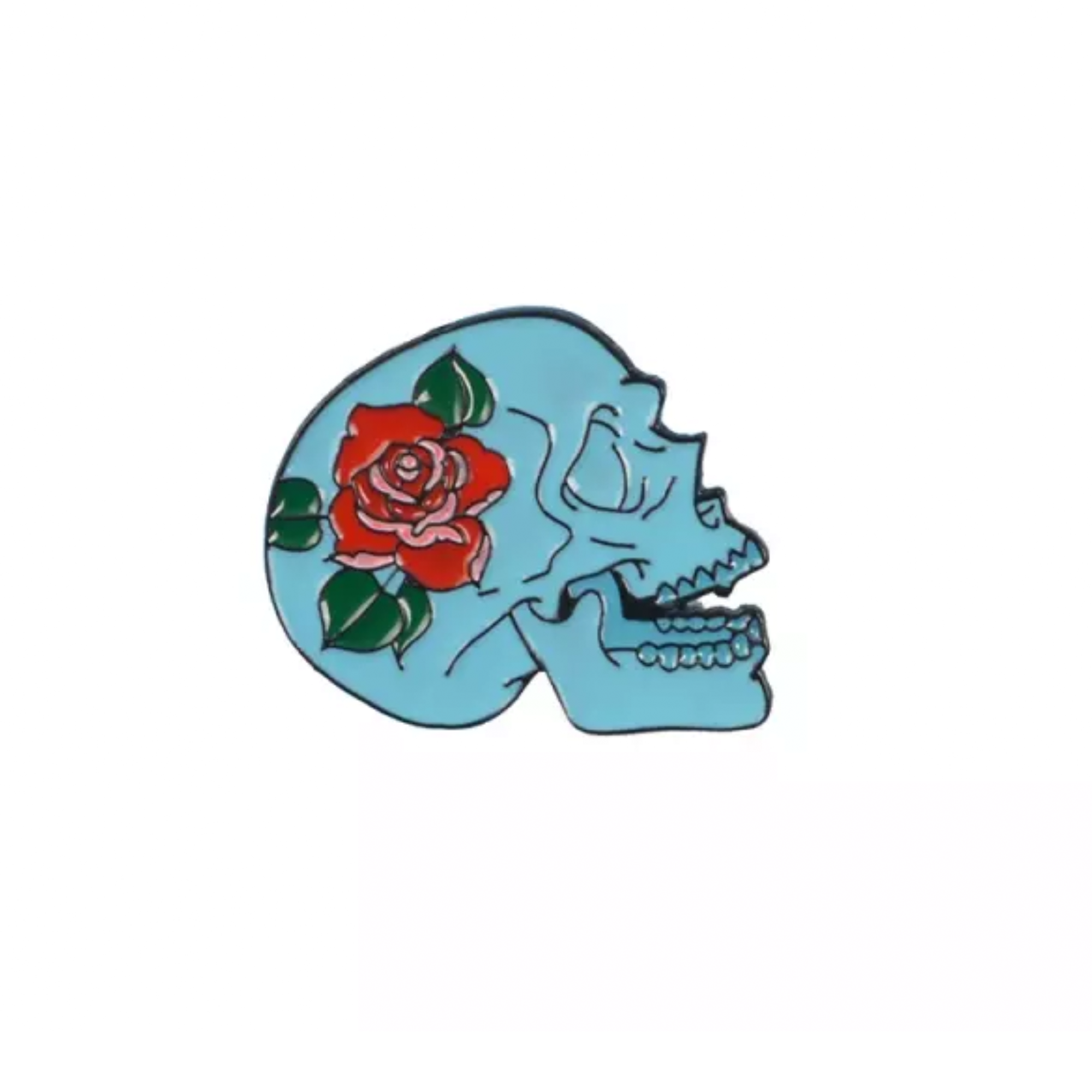 Blue Skull Pin