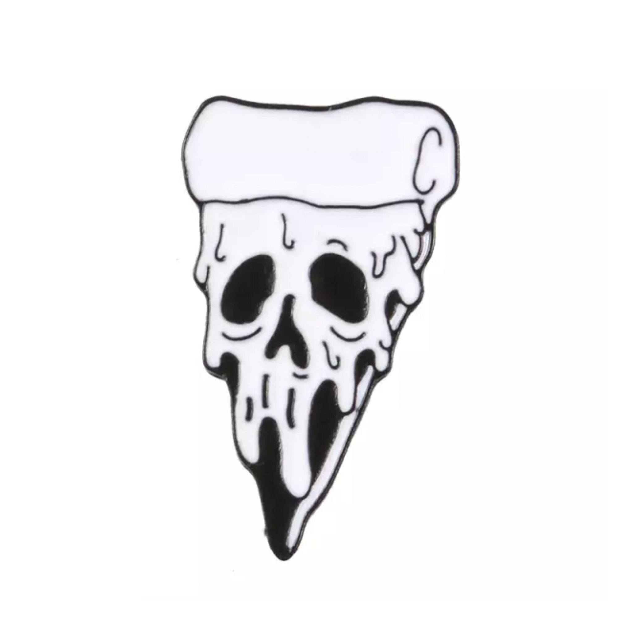 Pizza Skull Pin