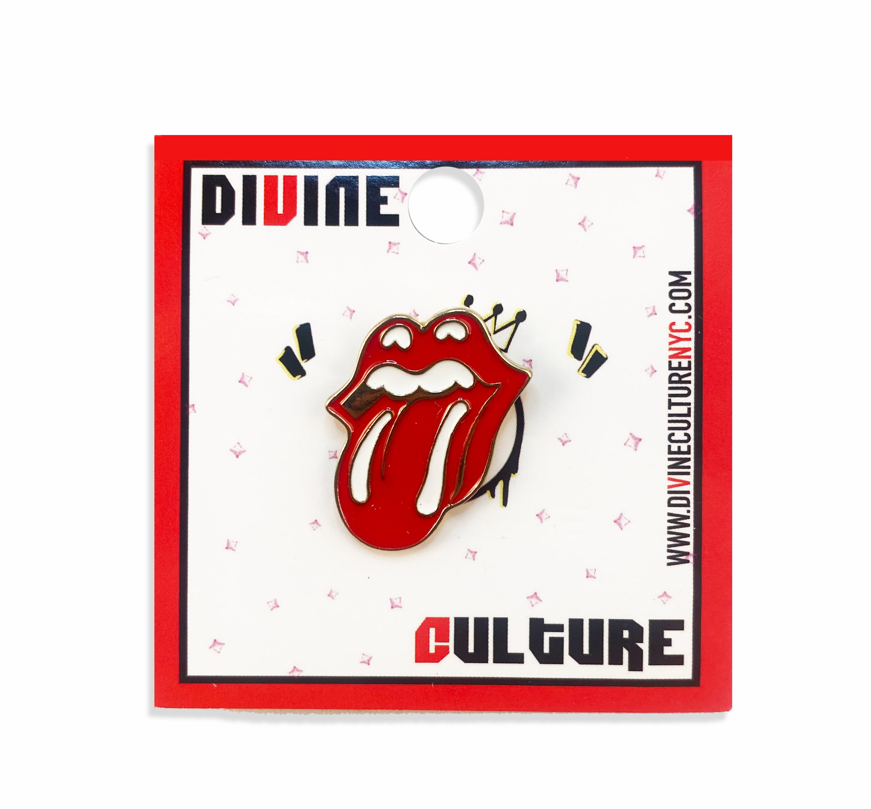 Rolling Stones Tongue Pin