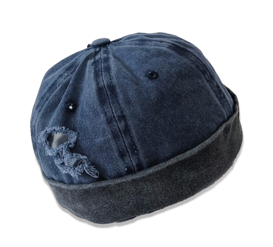 Denim Skull Cap