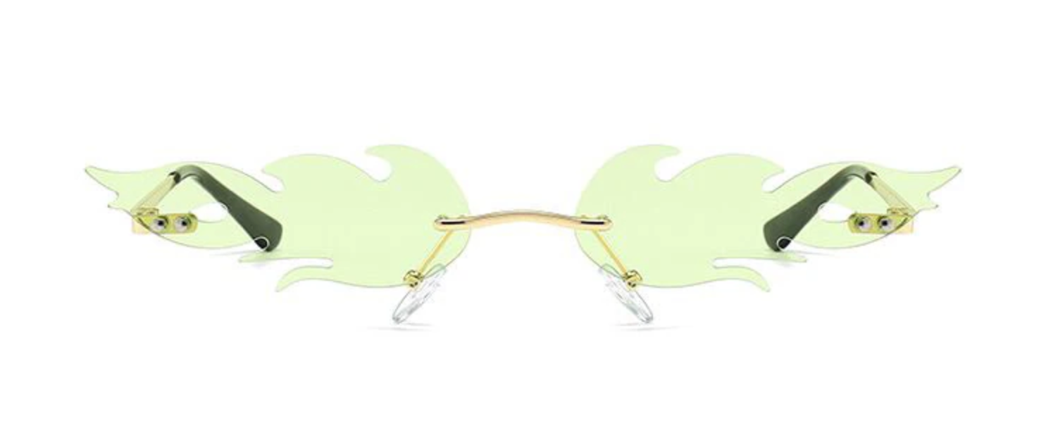 Green Flame Sunglasses