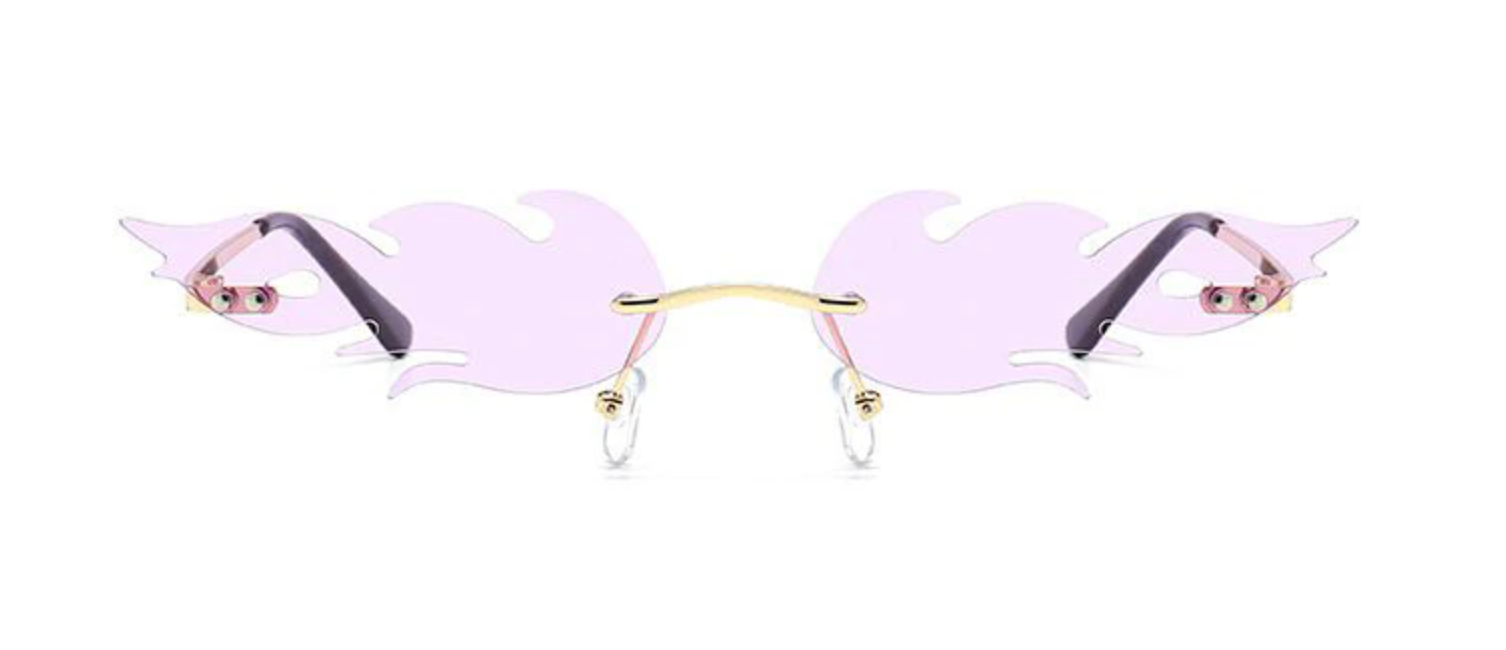 Purple Flame Sunglasses