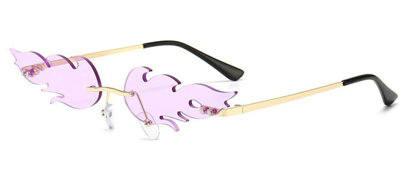 Purple Flame Sunglasses