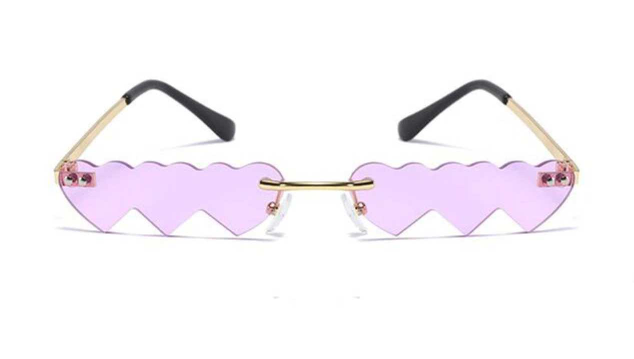Purple Heart eyes Sunglasses