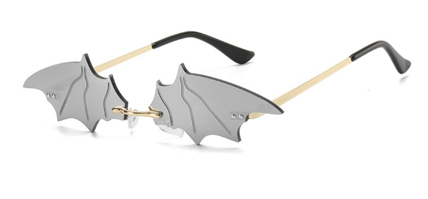 Reflective Batwing Sunglasses