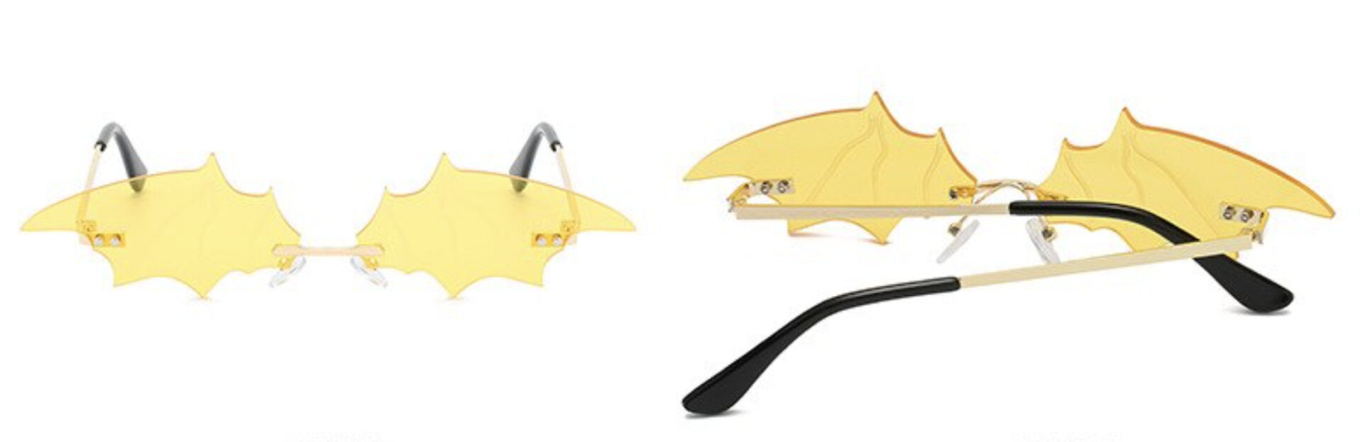 Yellow Batwing Sunglasses