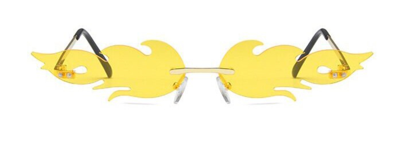 Yellow Flame Sunglasses