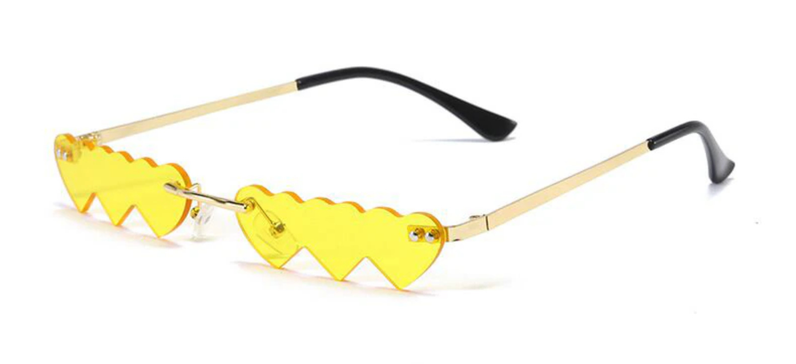 Yellow Heart eyes Sunglasses